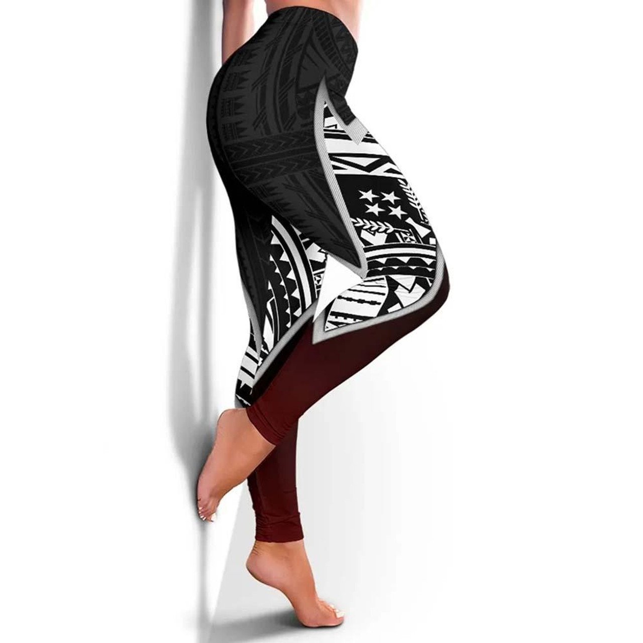 Kosrae Micronesian Women Legging - Lighting Piece 2