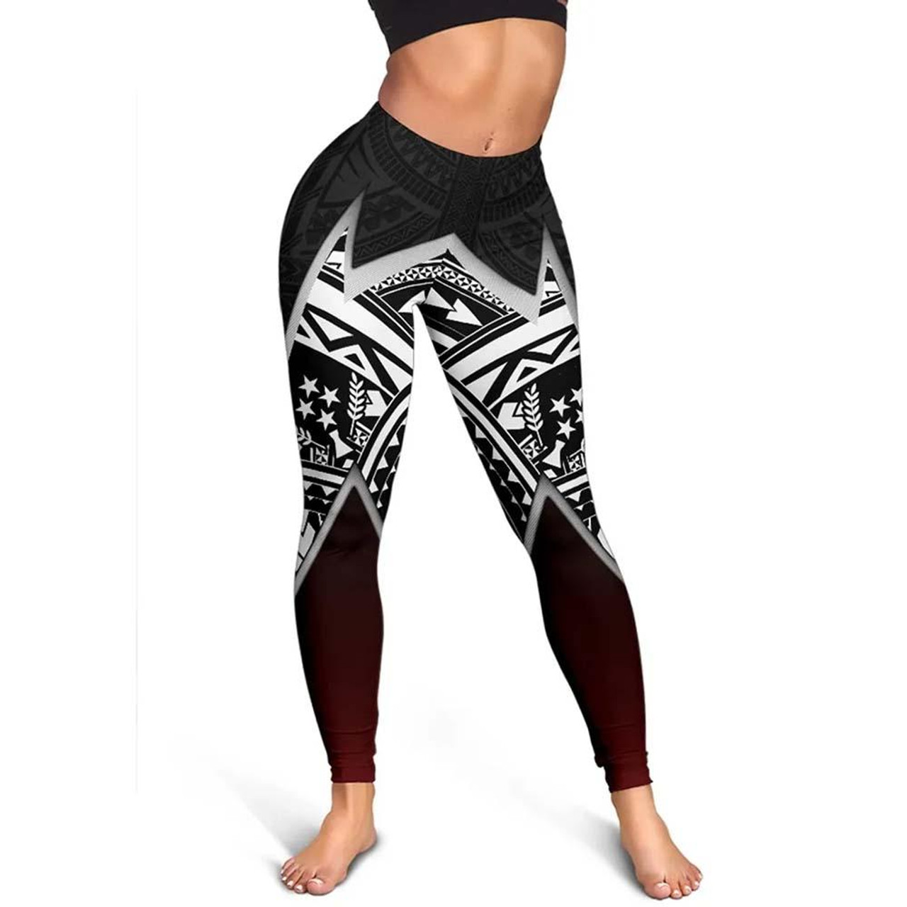 Kosrae Micronesian Women Legging - Lighting Piece 3