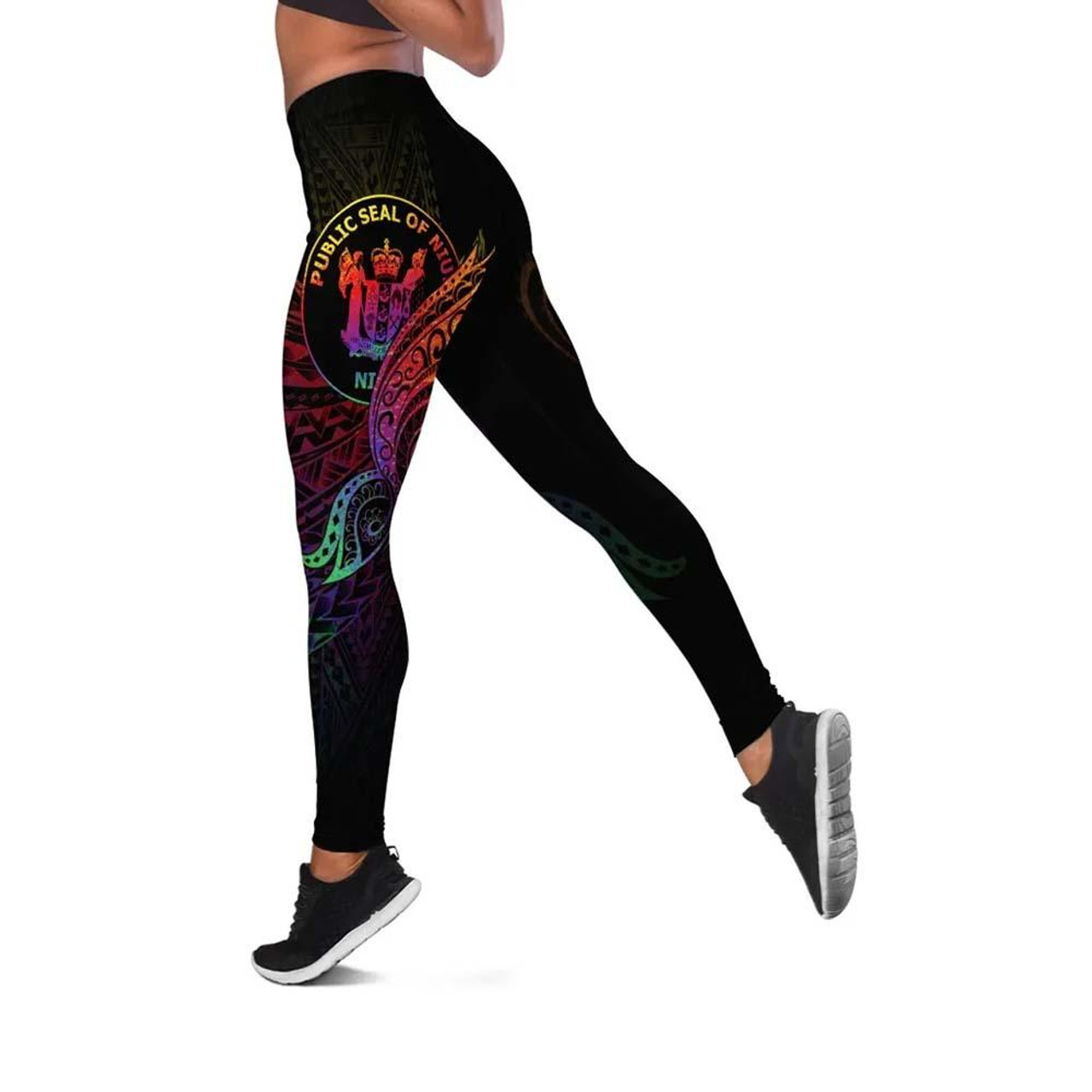 Niue Legging - Butterfly Polynesian Style 1