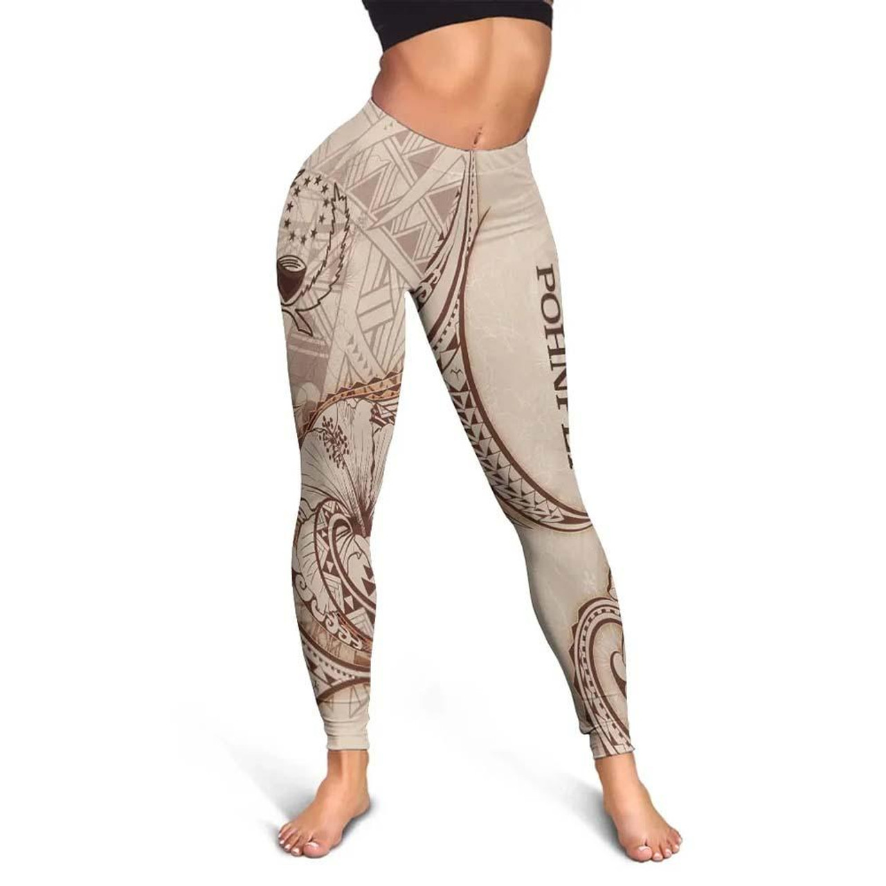 Yoga Leggings - Hibiscus Flower