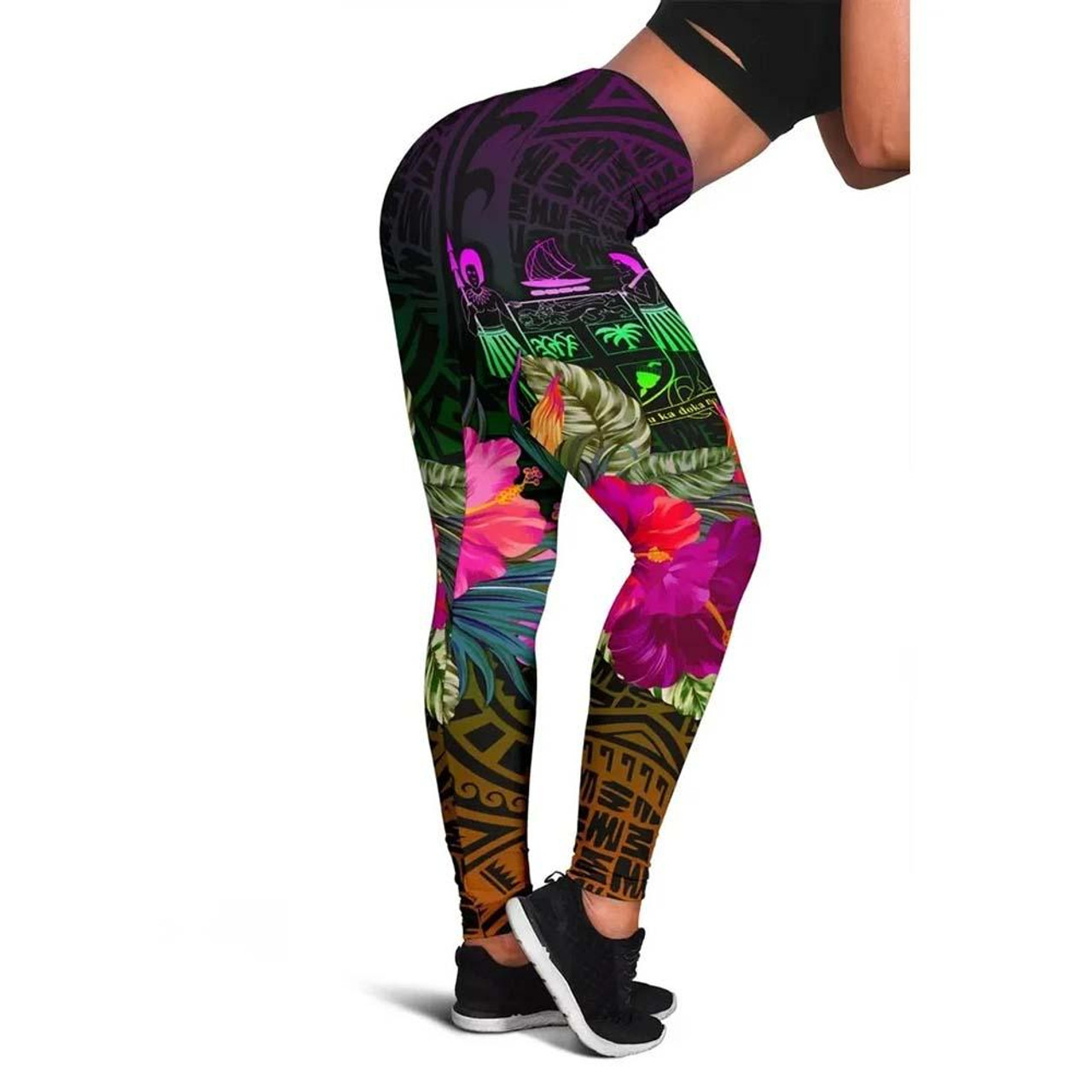 Fiji Personalised Legging - Summer Hibiscus 1