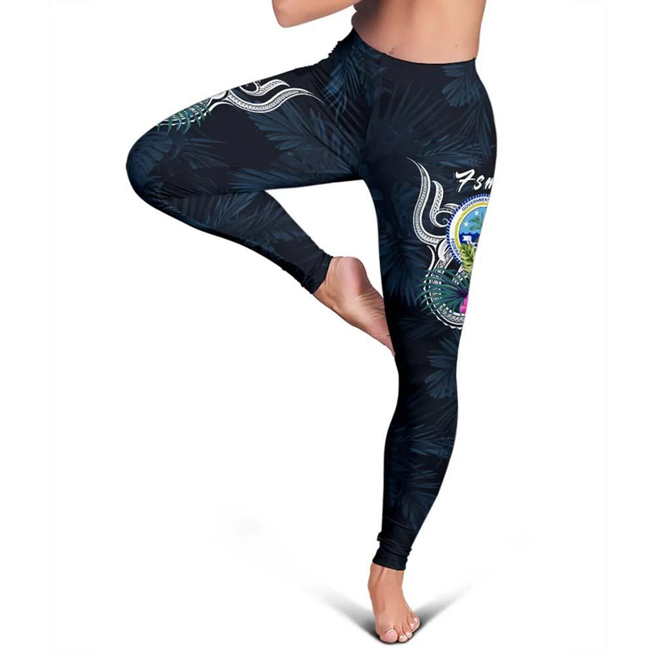 Federated States of Micronesia Legging - Tropical Flower 4