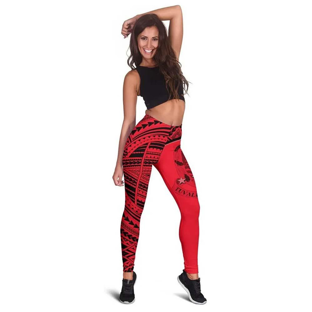 Tuvalu Flag Legging (Red) 2