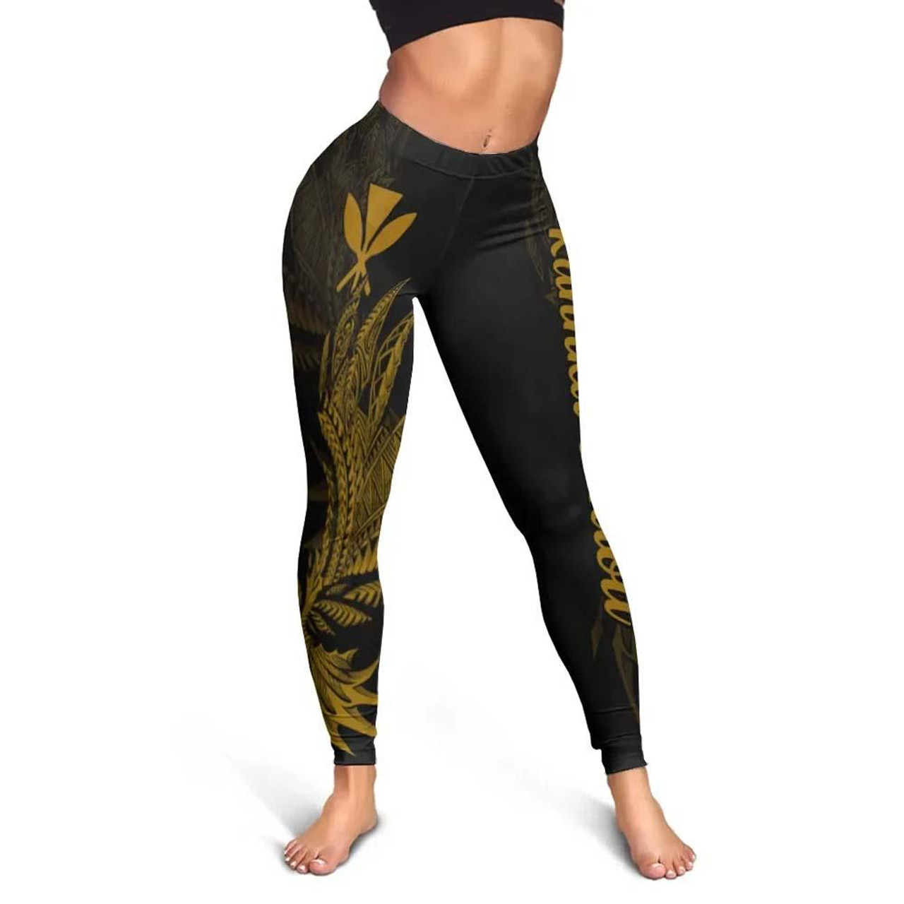 Hawaii Kanaka Maoli Legging - Wings Style 2