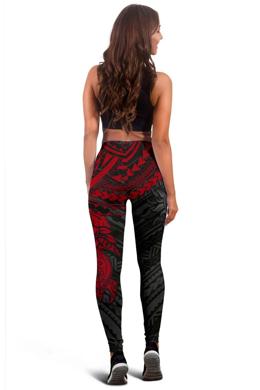 Polynesian Legging - Polynesian Red Turtle 4