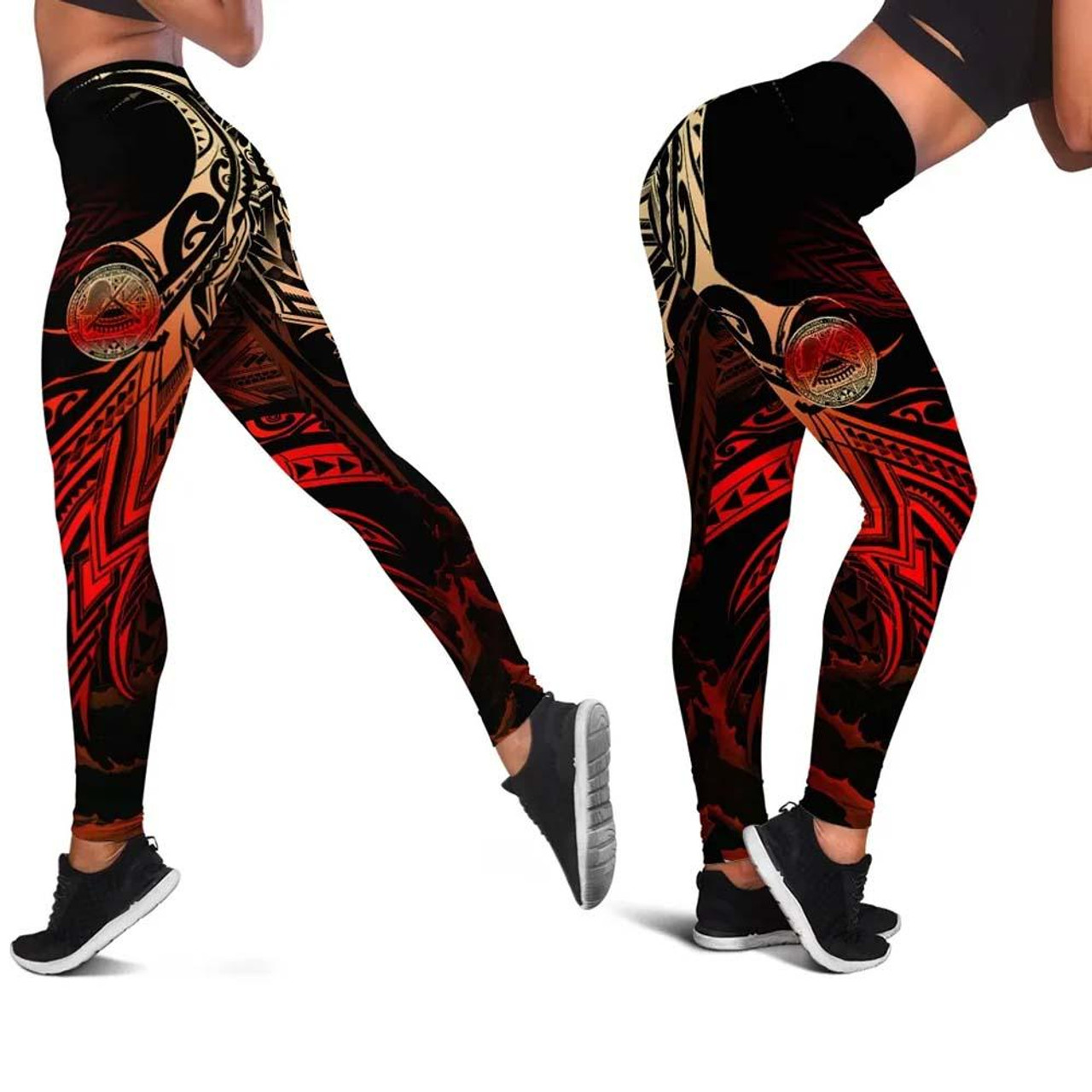 American Samoa Polynesian Legging - Legend Style 1