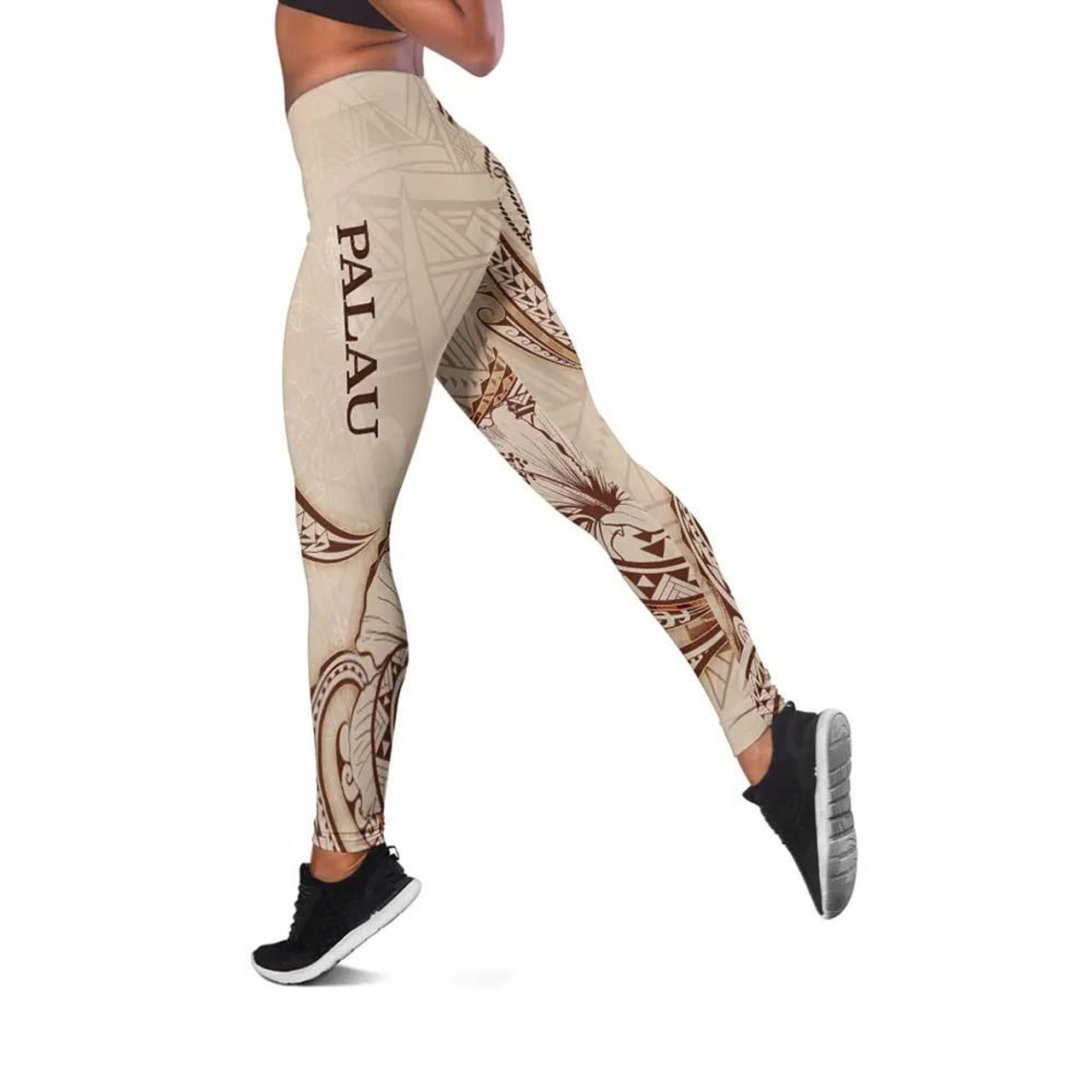 Palau Legging - Hibiscus Flowers Vintage Style 2