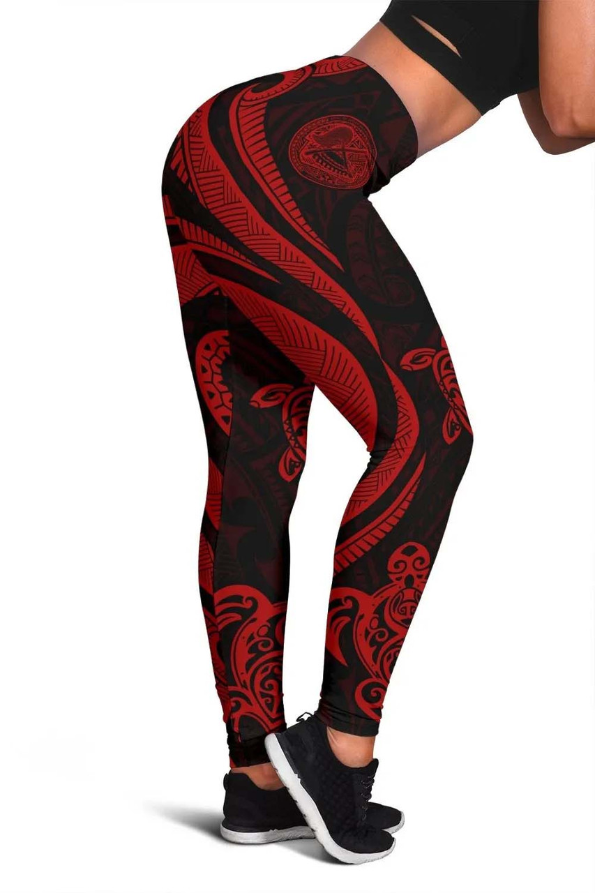 American Samoa Legging - Red Tentacle Turtle 2