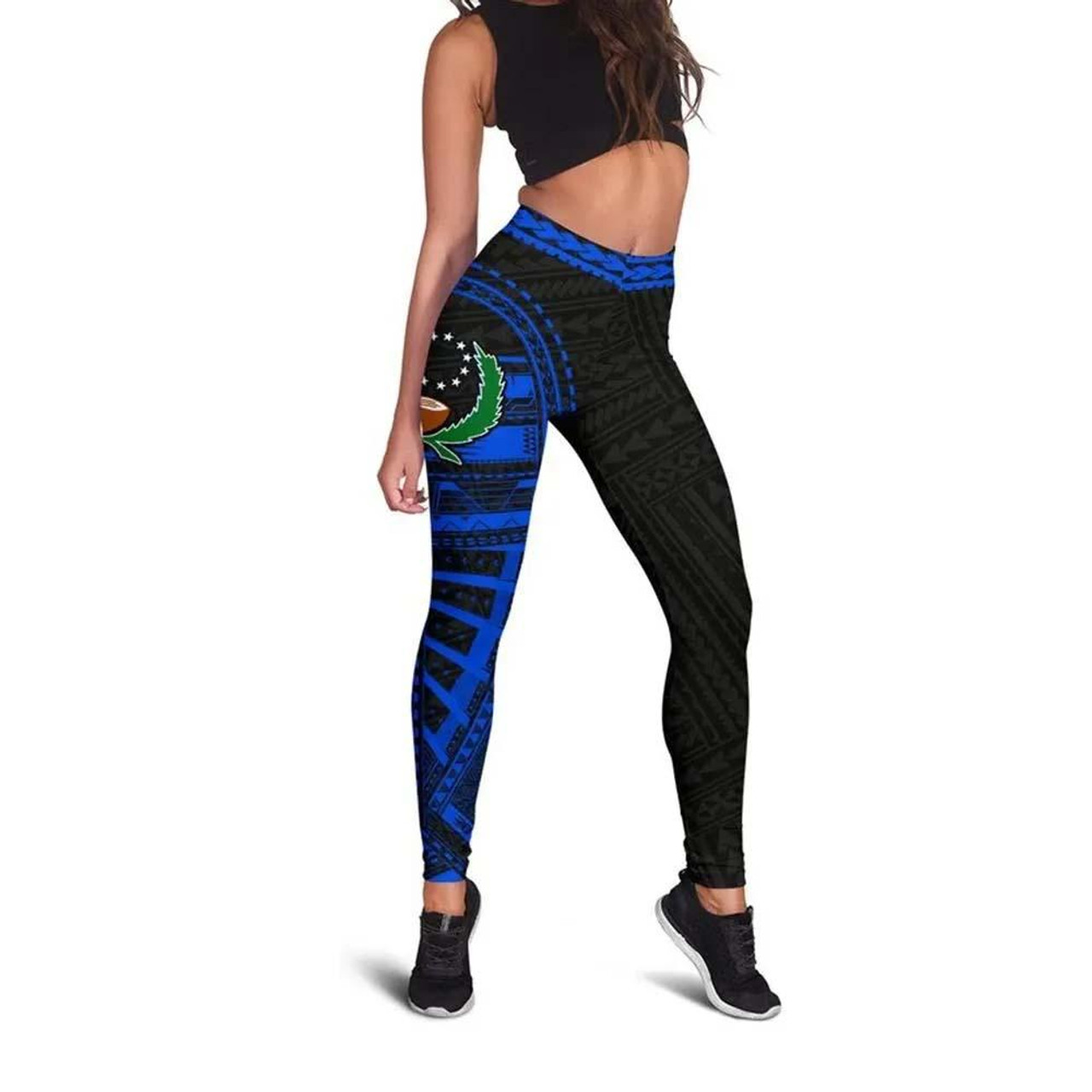 Pohnpei Legging - Micronesian Blue Version 3