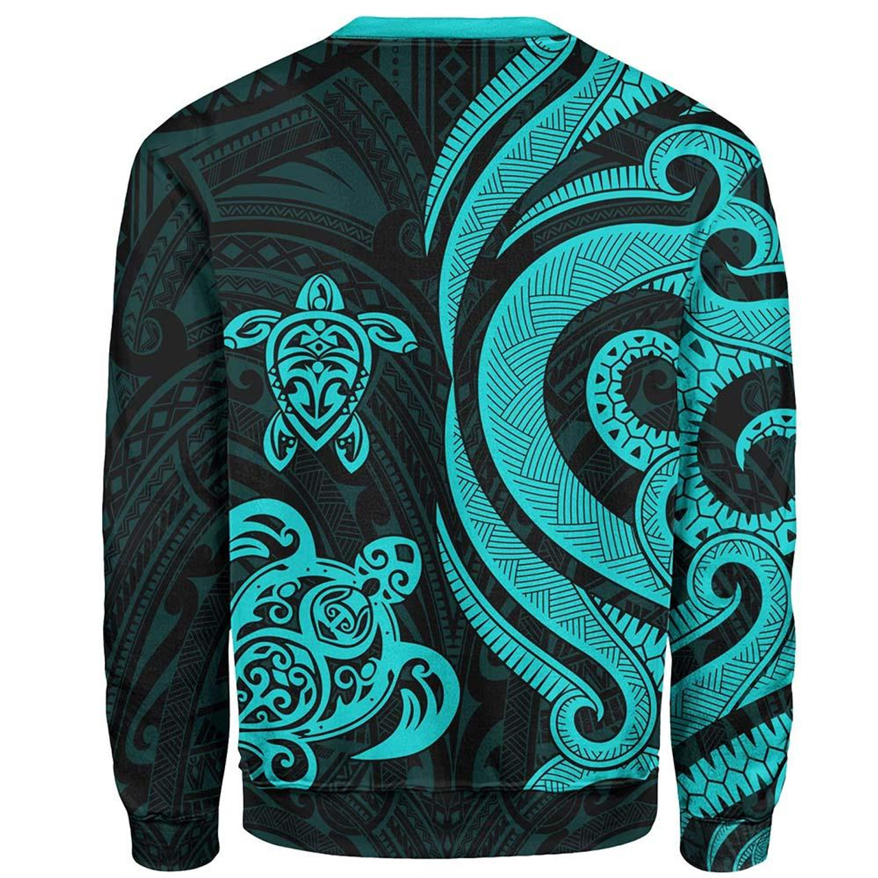 American Samoa Sweatshirt - Turquoise Tentacle Turtle 2