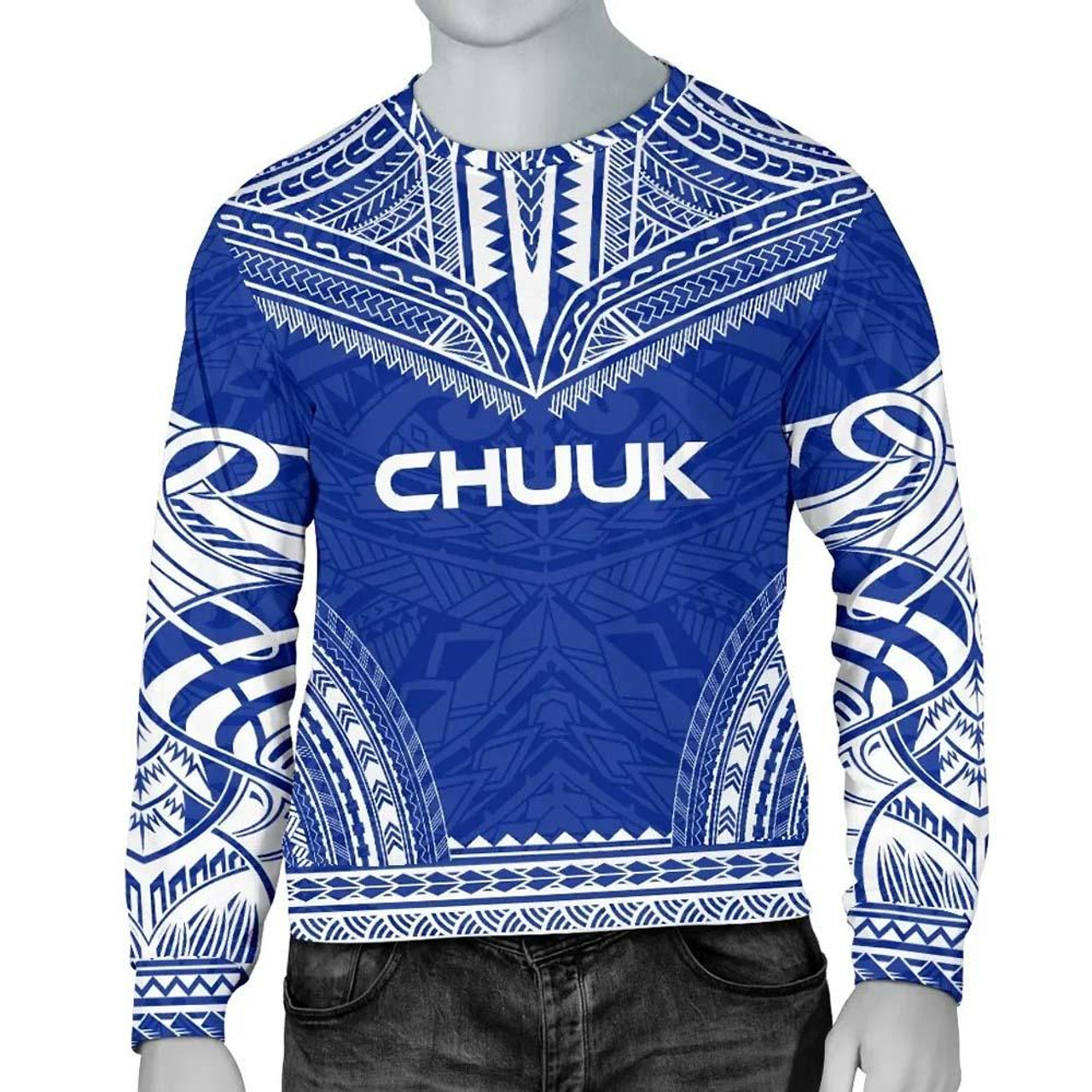 Chuuk Sweatshirt - Polynesian Chief Flag Version 1