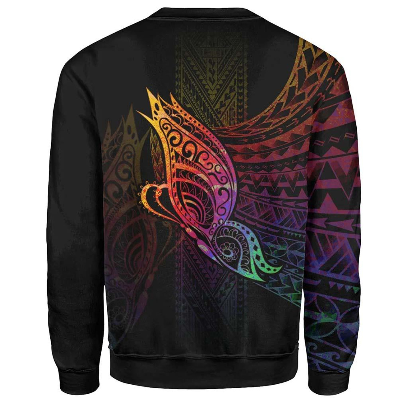 Chuuk State Sweatshirt - Butterfly Polynesian Style 2