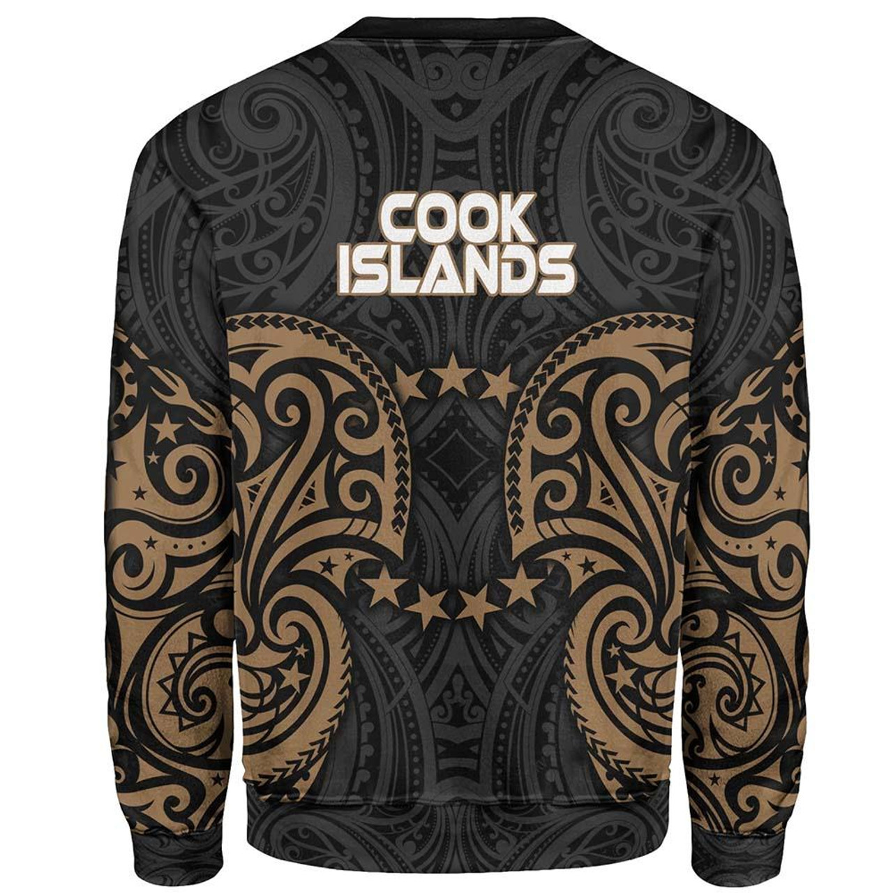 Cook islands Polynesian Sweatshirt - Spirit Style Gold 2