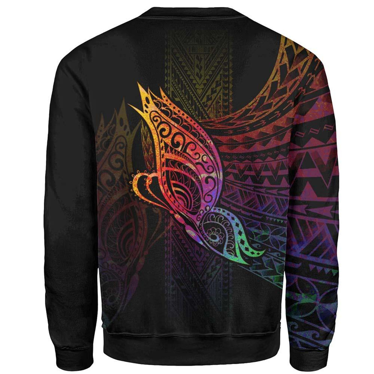 Cook Islands Sweatshirt - Butterfly Polynesian Style 2