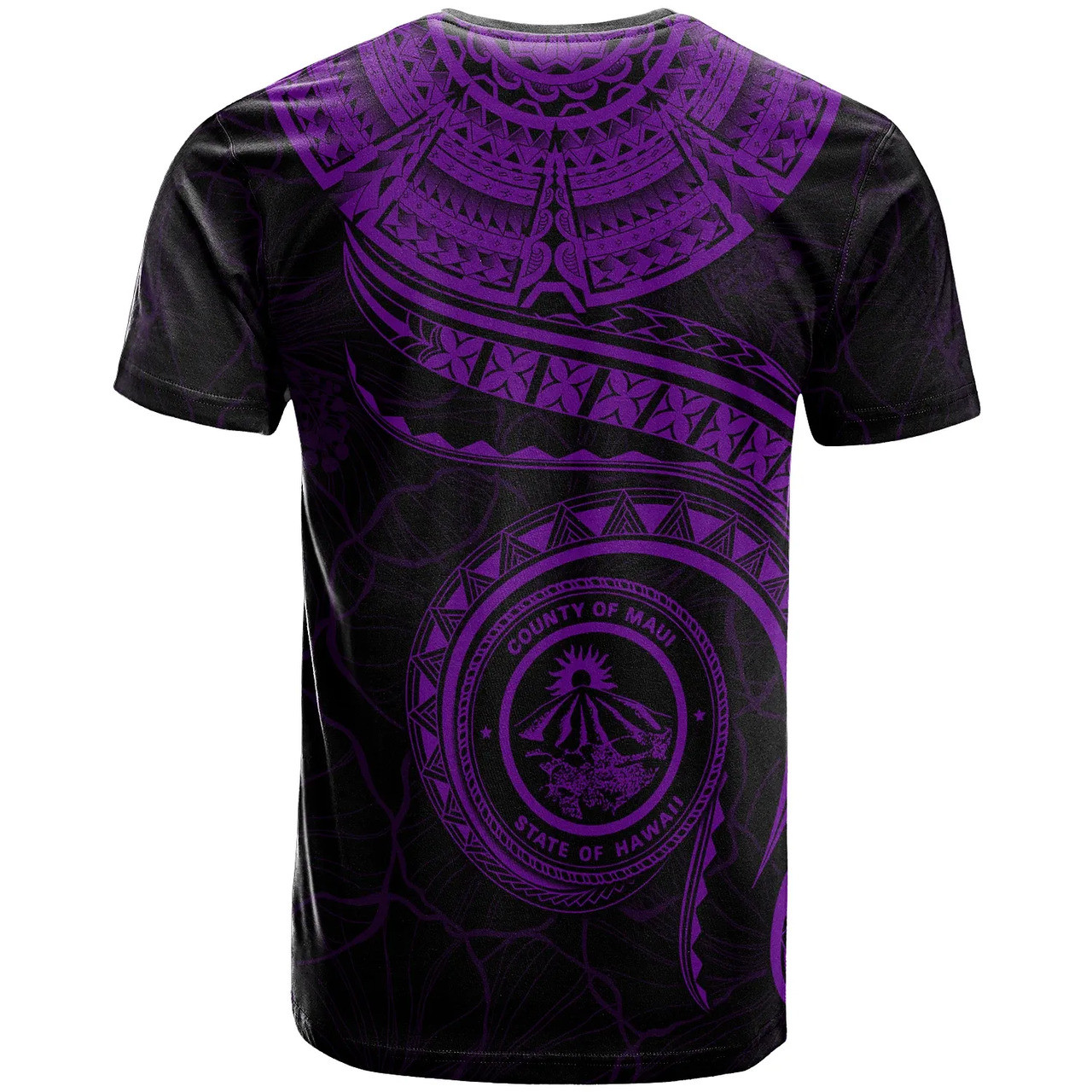 Hawaii Personalised T-Shirt - Maui Polynesian Waves MultiCollor