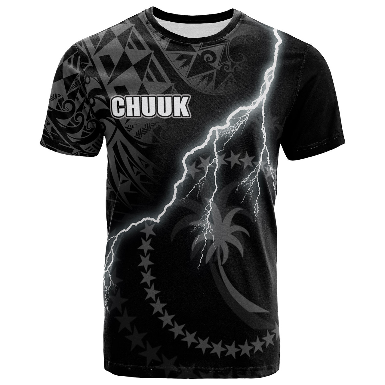 Chuuk T-Shirt - Chuuk Flag Lighting Thunder