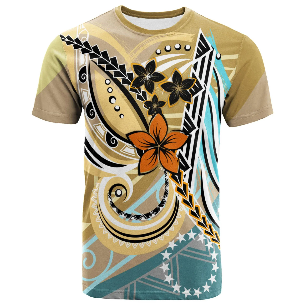 Cook Islands T-Shirt - Flower Ribons 1