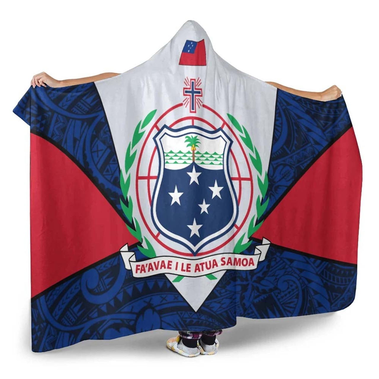 Samoa Polynesian Hooded Blanket - Legend of Samoa 4
