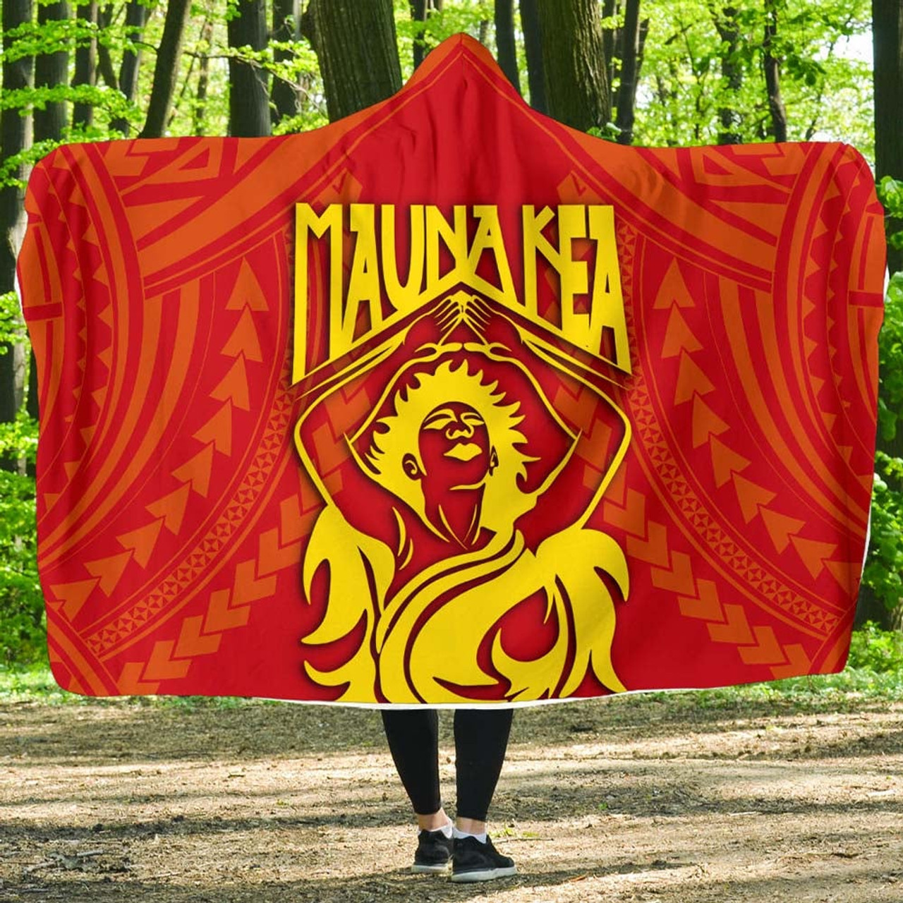 Hawaii Mauna Kea - Hooded Blanket - Pele Goddess 2