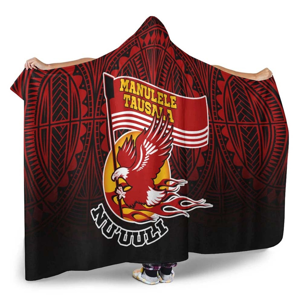 American Samoa Hooded Blankets - Manulele Tausala Nuuuli (Ver 2) 2
