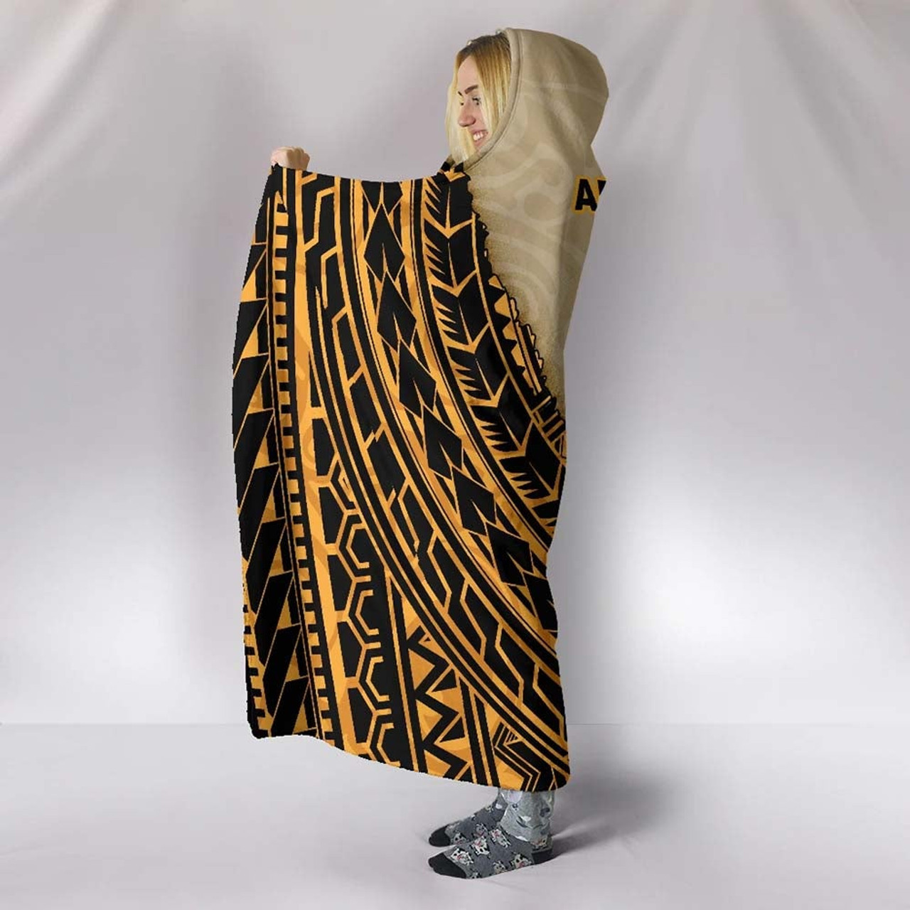 American Samoa Hooded Blanket - Polynesian Wild Style 4