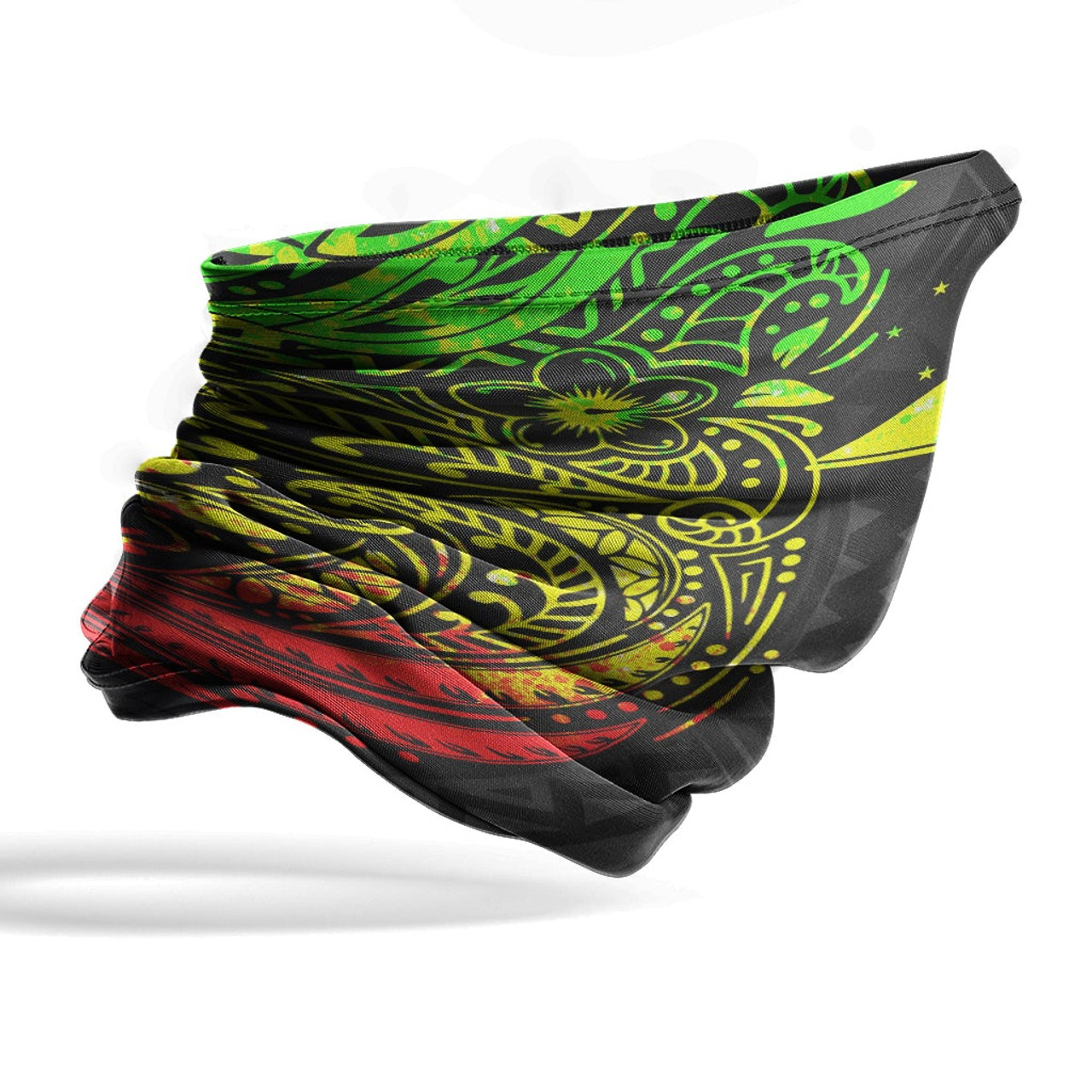 Tokelau Neck Gaiter - Floral Tattoo Reggae 4