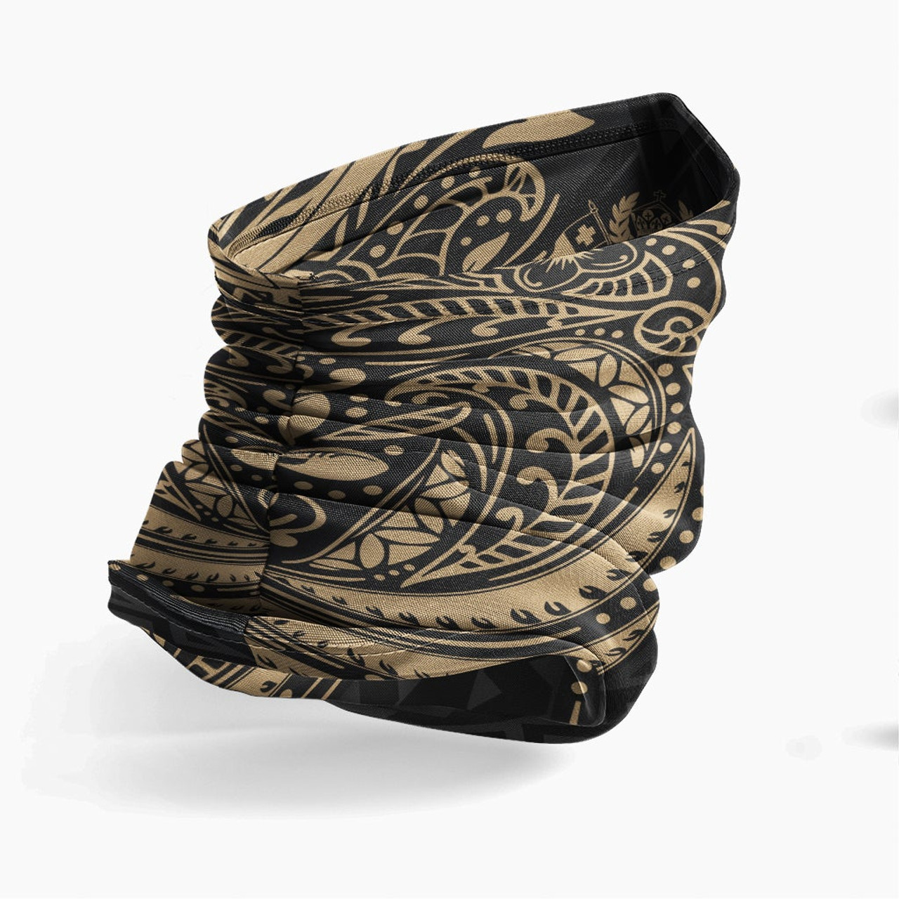 Tonga Neck Gaiter - Floral Tattoo Gold 3