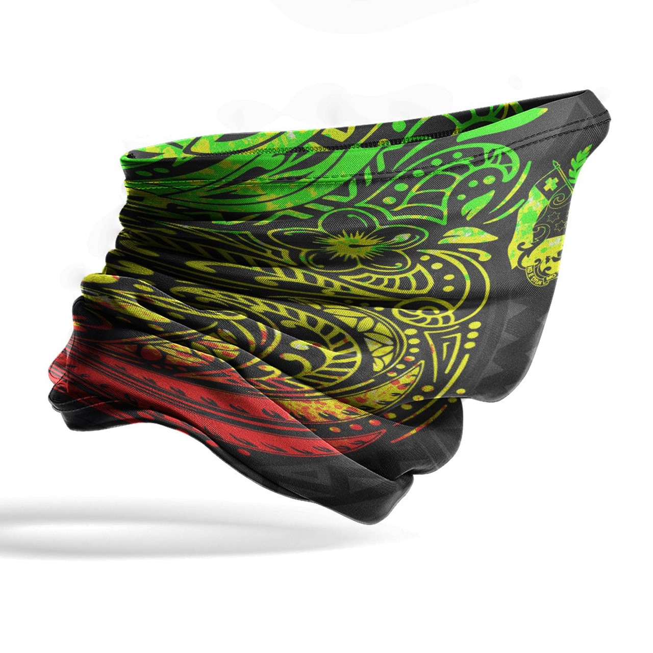 Tonga Neck Gaiter - Floral Tattoo Reggae 4