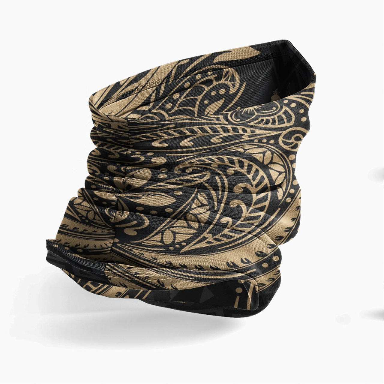 Vanuatu Neck Gaiter - Floral Tattoo Gold 3