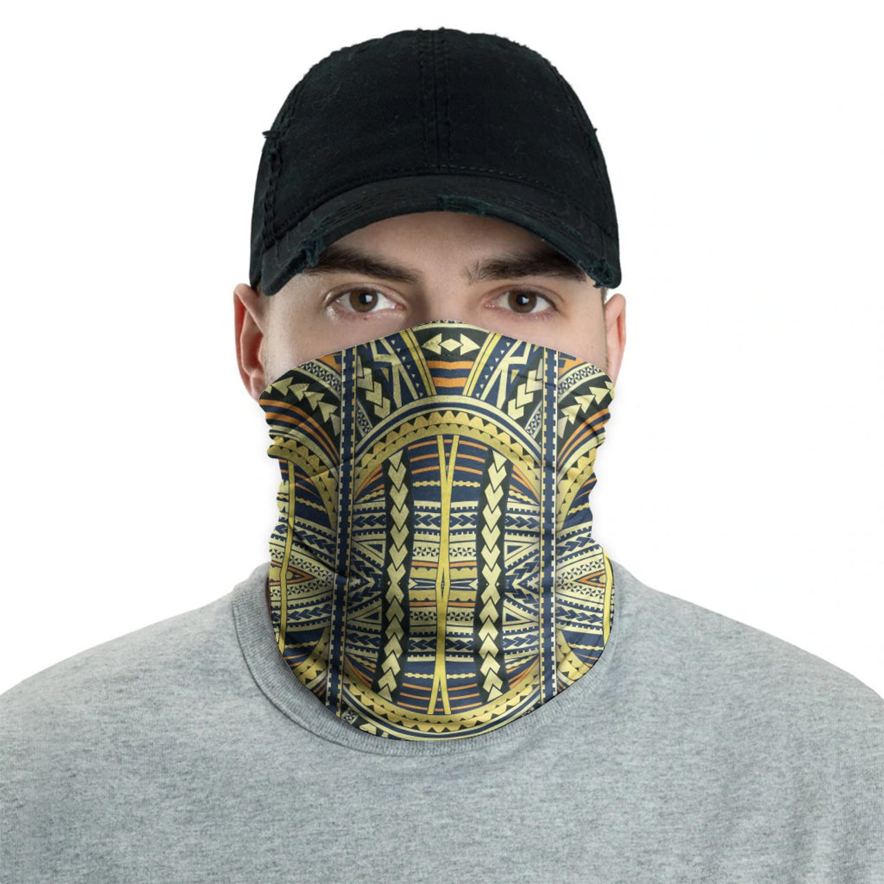 Polynesian Neck Gaiter - Polynesian Patterns 03 2