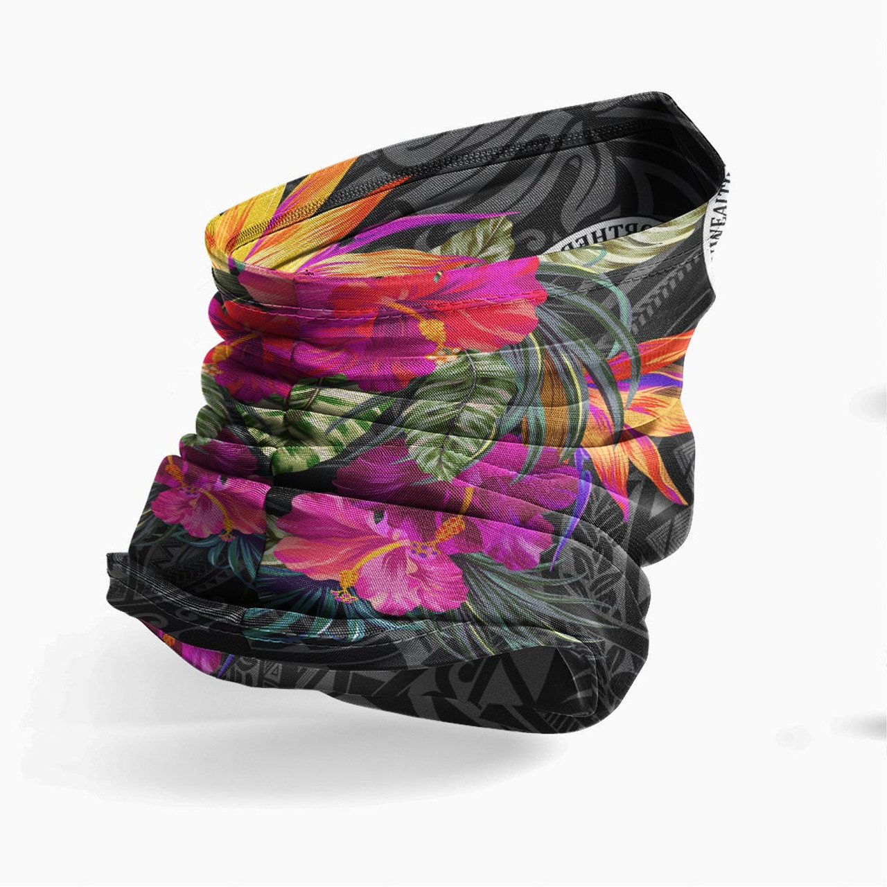 CNMI Neck Gaiter - Hibiscus Polynesian Pattern 3