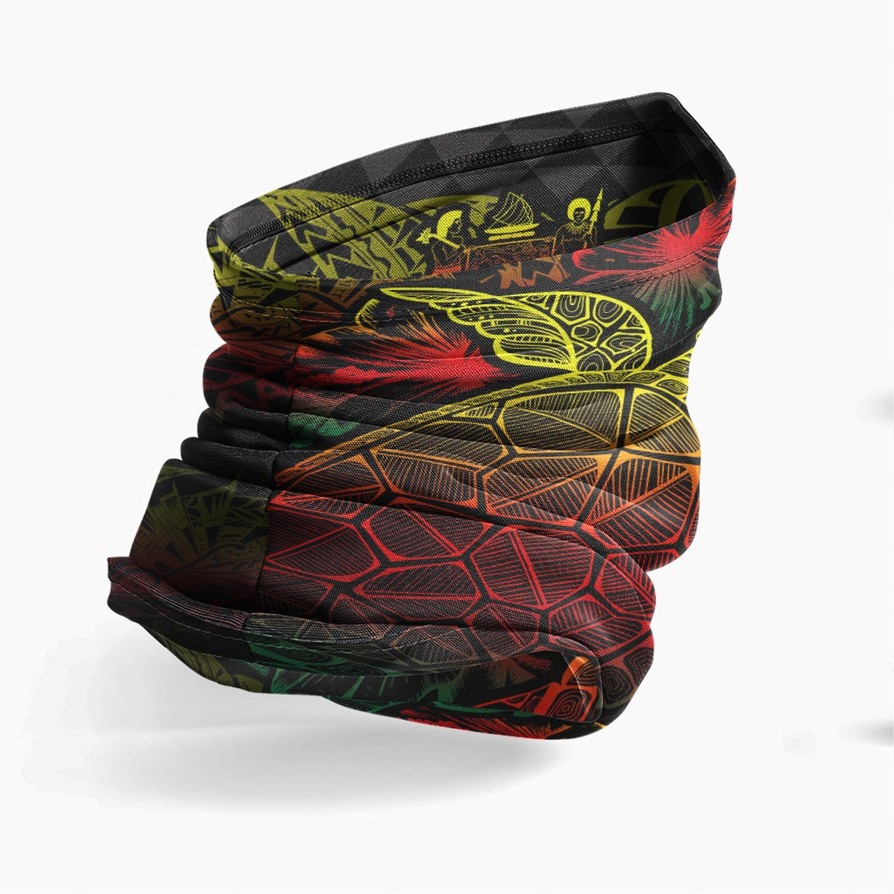 Fiji Neck Gaiter - Turtle Hibiscus Reggae 3