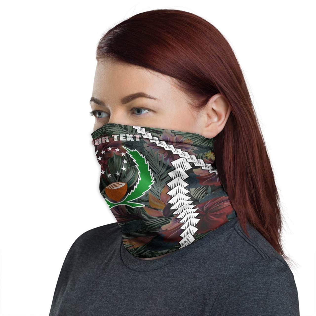 Pohnpei Custom Personalised Neck Gaiter - Polynesian Chain 1