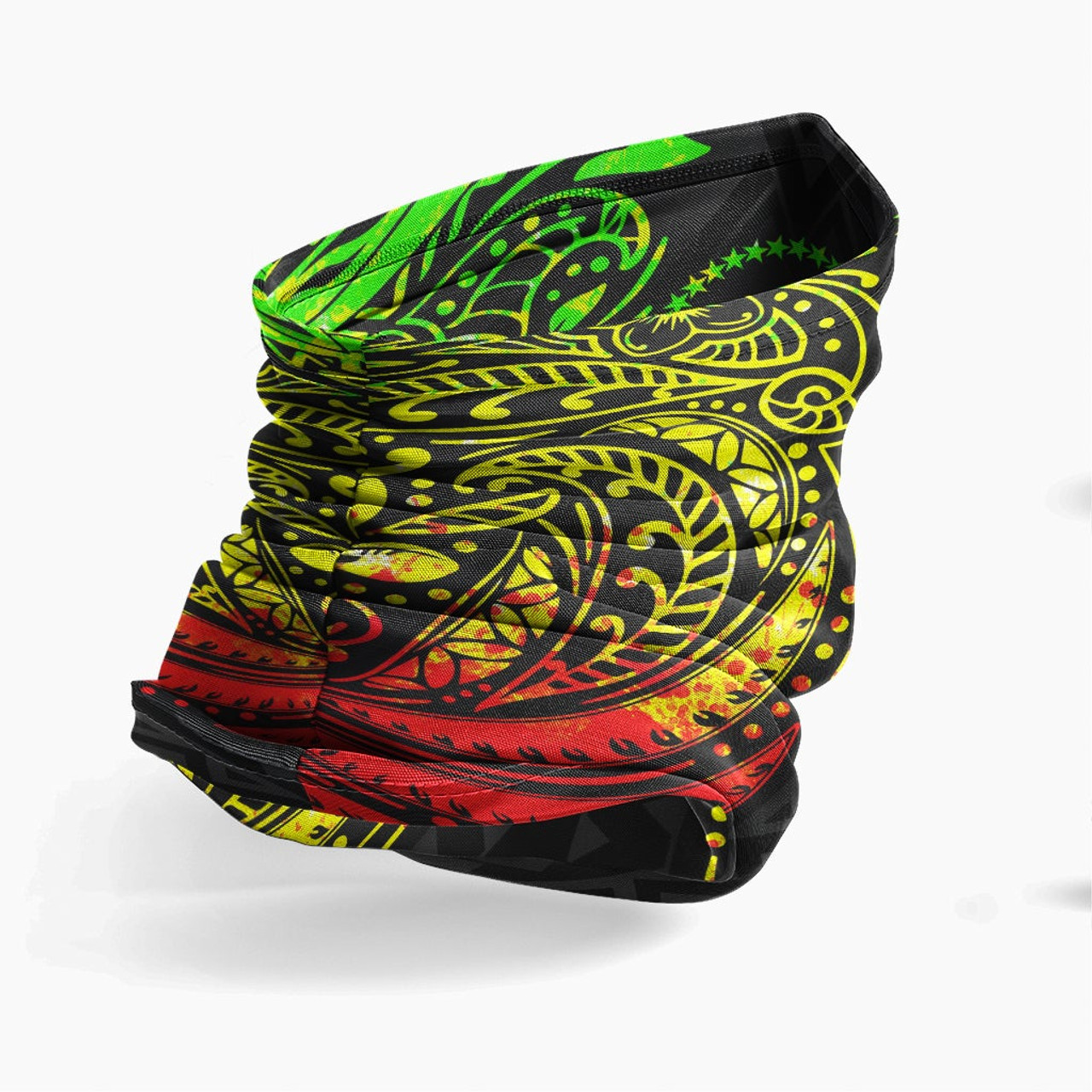 Chuuk Neck Gaiter - Floral Tattoo Reggae 3