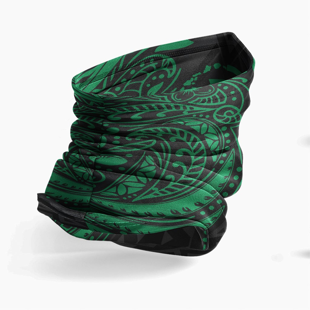 Hawaii Neck Gaiter - Floral Tattoo Green 3