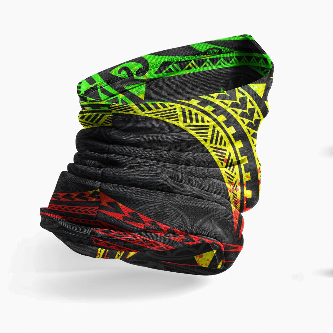 Cook IslandsNeck Gaiter - Tribal Pattern Reggae 3