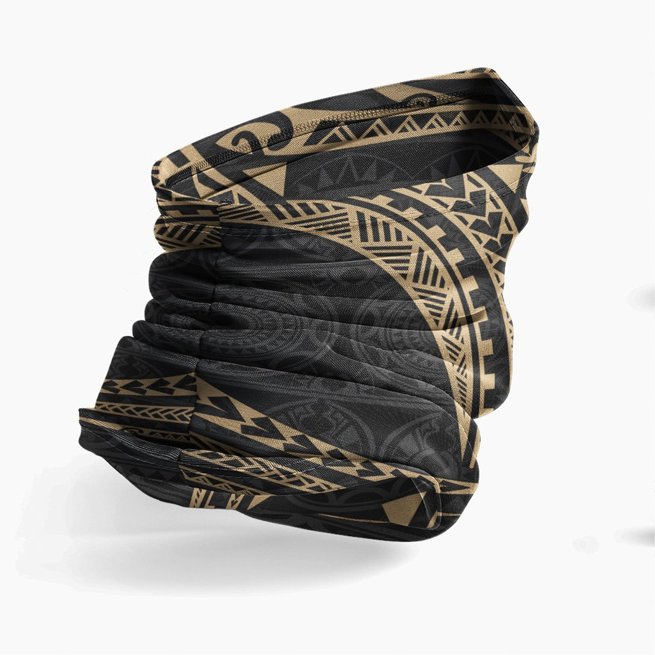 Kosrae Neck Gaiter - Tribal Pattern Gold 3