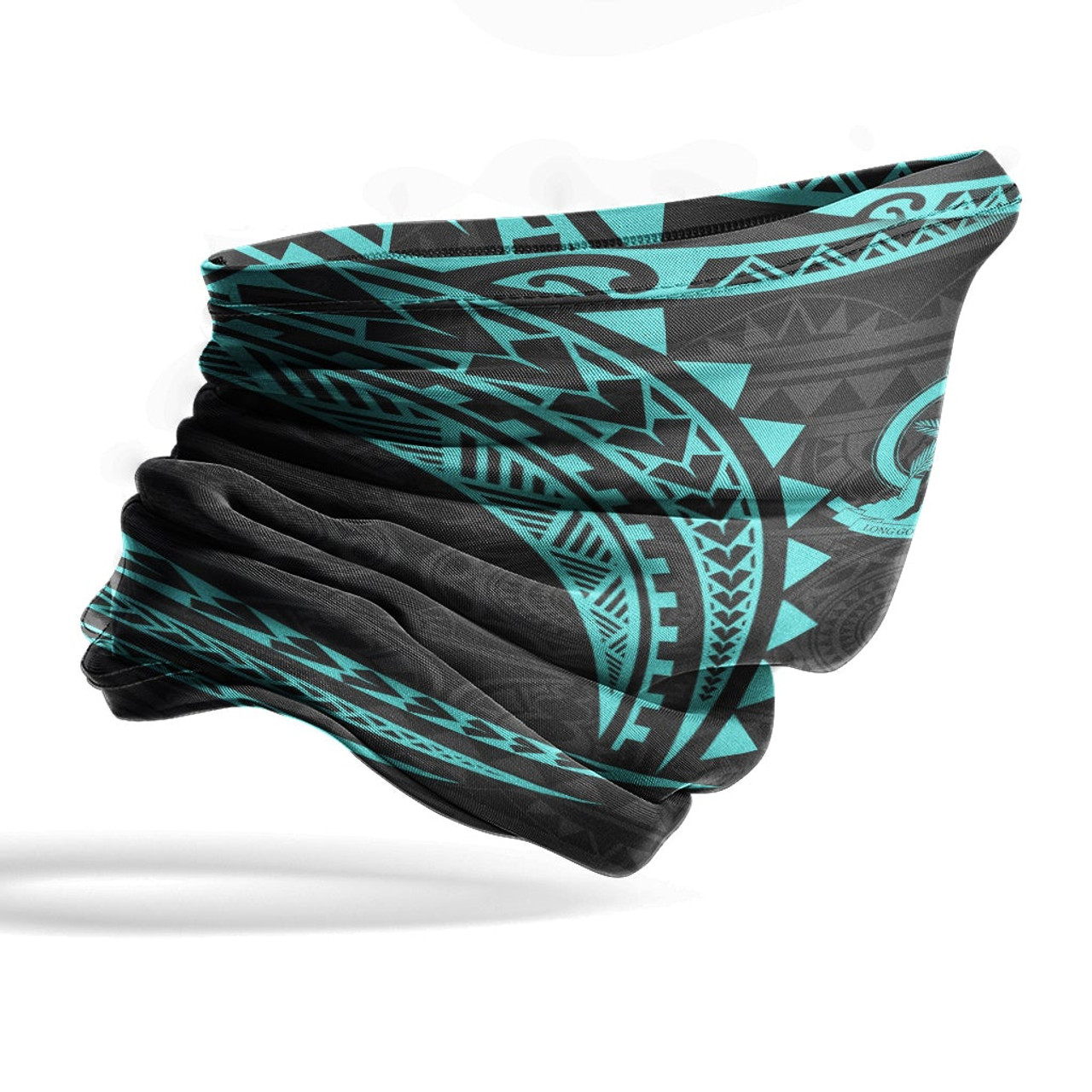 Vanuatu Neck Gaiter - Tribal Pattern Turquoise 4