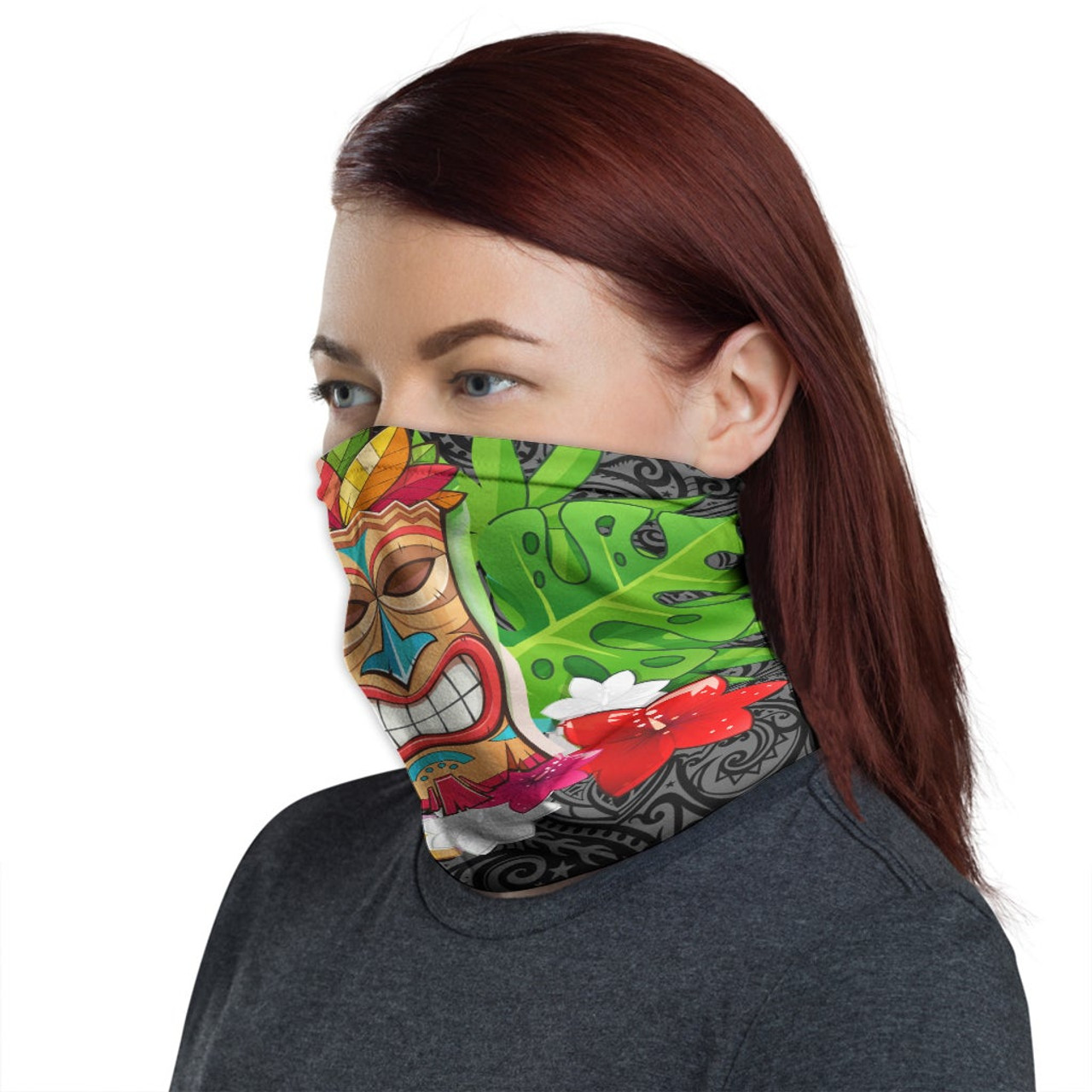 Hawaii Neck Gaiter - Tiki Face 1