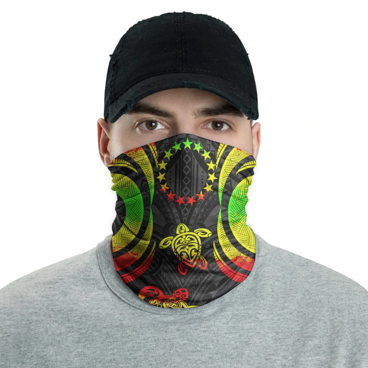 Cook islands Neck Gaiter - Turtle Tentacle Reggae 2