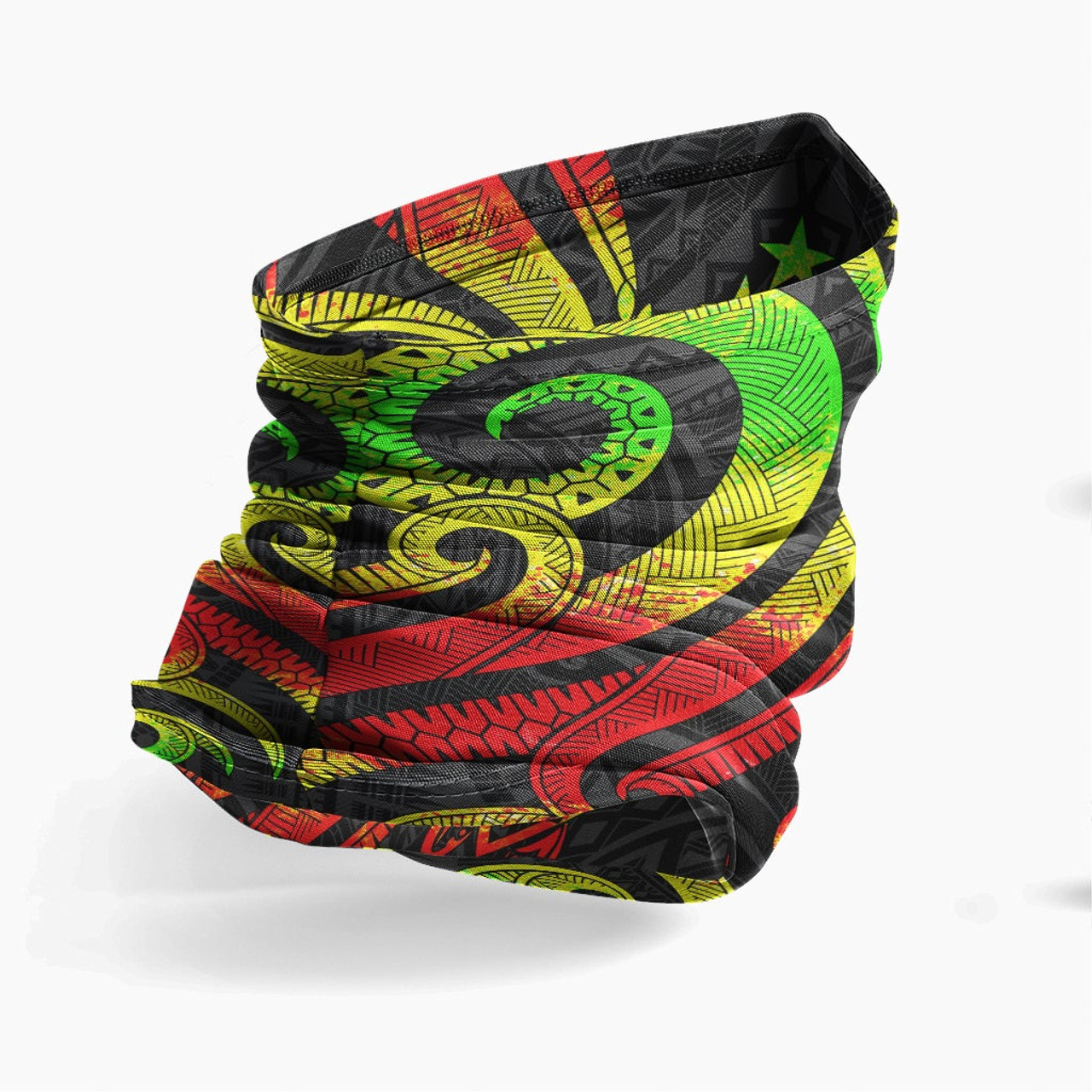 Kosrae Neck Gaiter - Turtle Tentacle Reggae 3