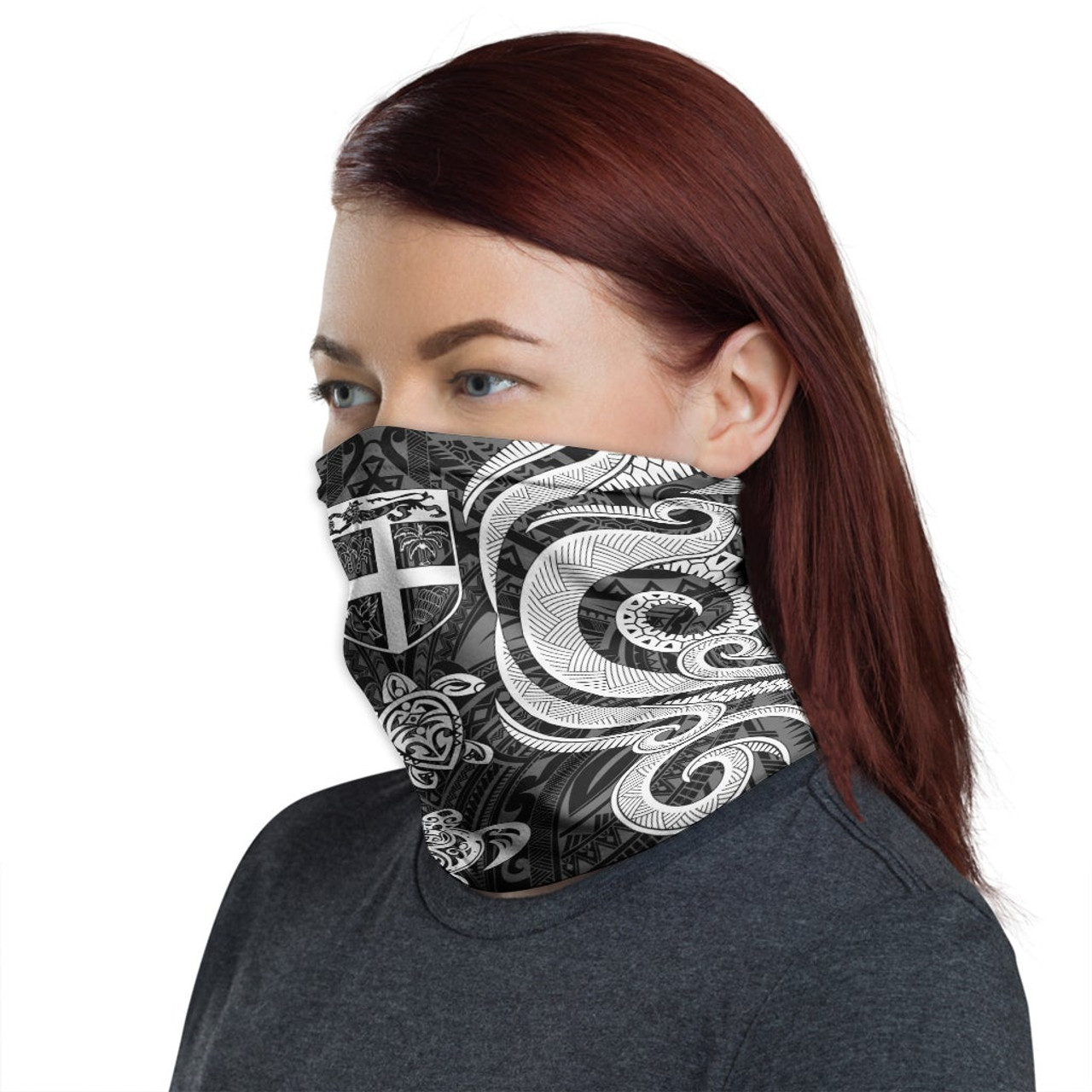 Fiji Neck Gaiter - Turtle Tentacle White 1