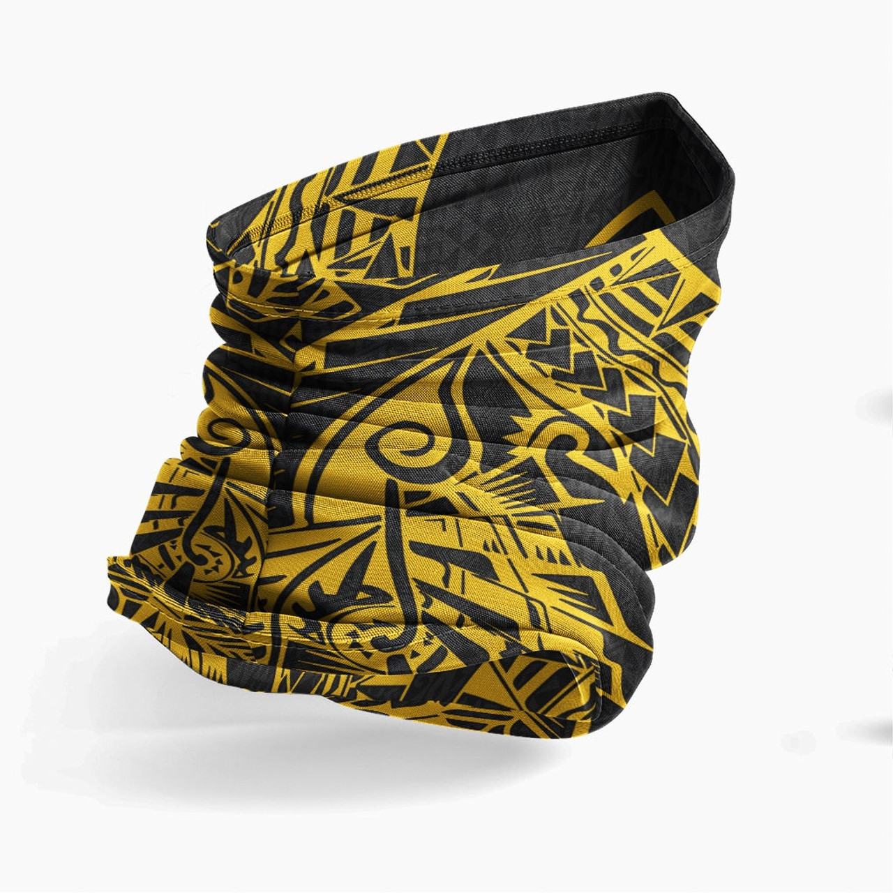 Guam Neck Gaiter - Polynesian Pattern Gold 3