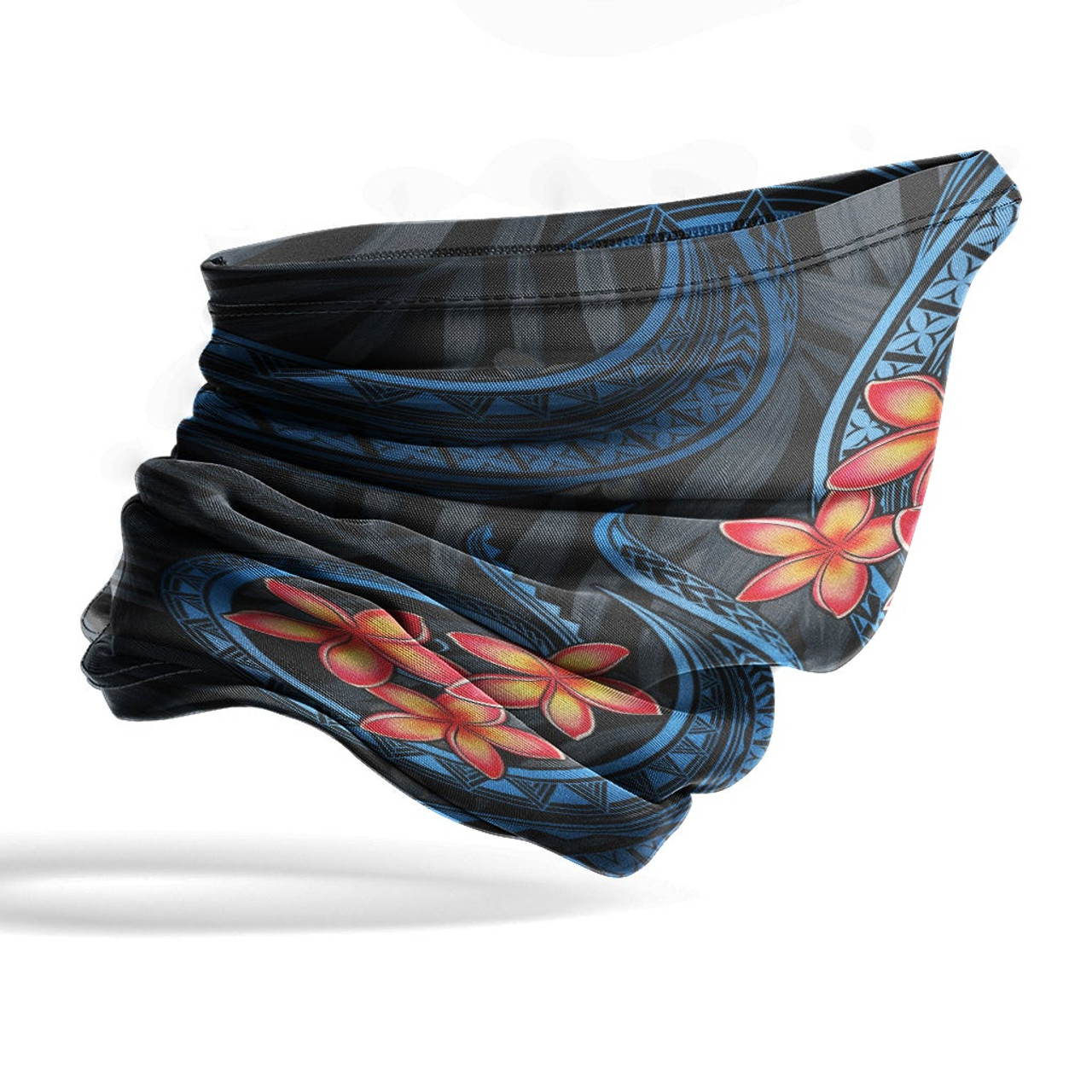 Kosrae Neck Gaiter - Plumeria Blue 4