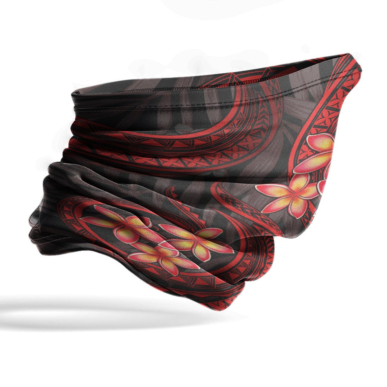 Guam Neck Gaiter - Plumeria Red 4