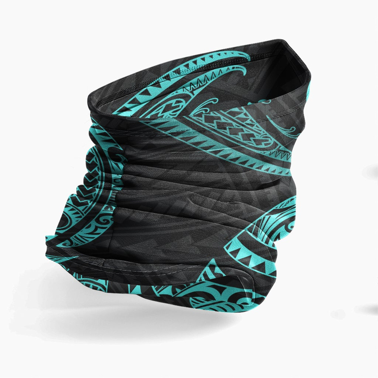 Hawaii Neck Gaiter - Tribal Wave Turquoise 3