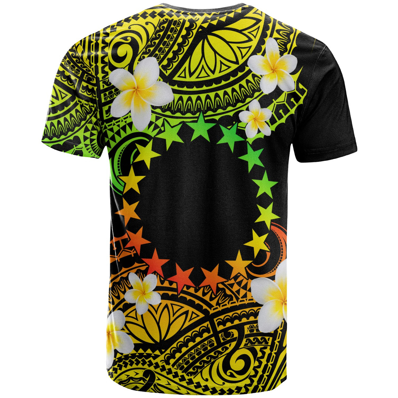 Cook Islands Custom Personalised T-Shirt - Plumeria Polynesian Vibe Reggae