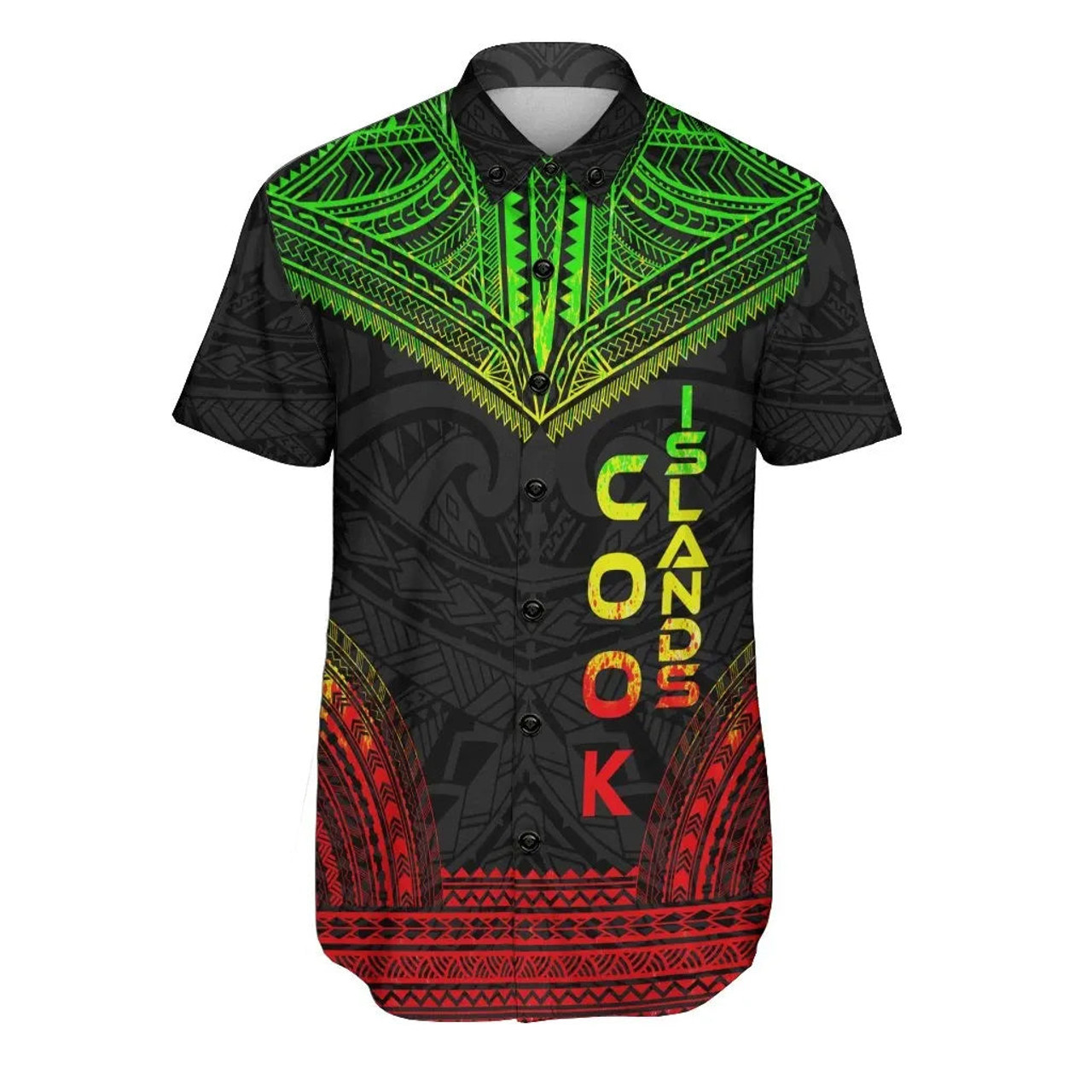 Cook Islands Polynesian Chief Hawaiian Shirts - Reggae Version 1