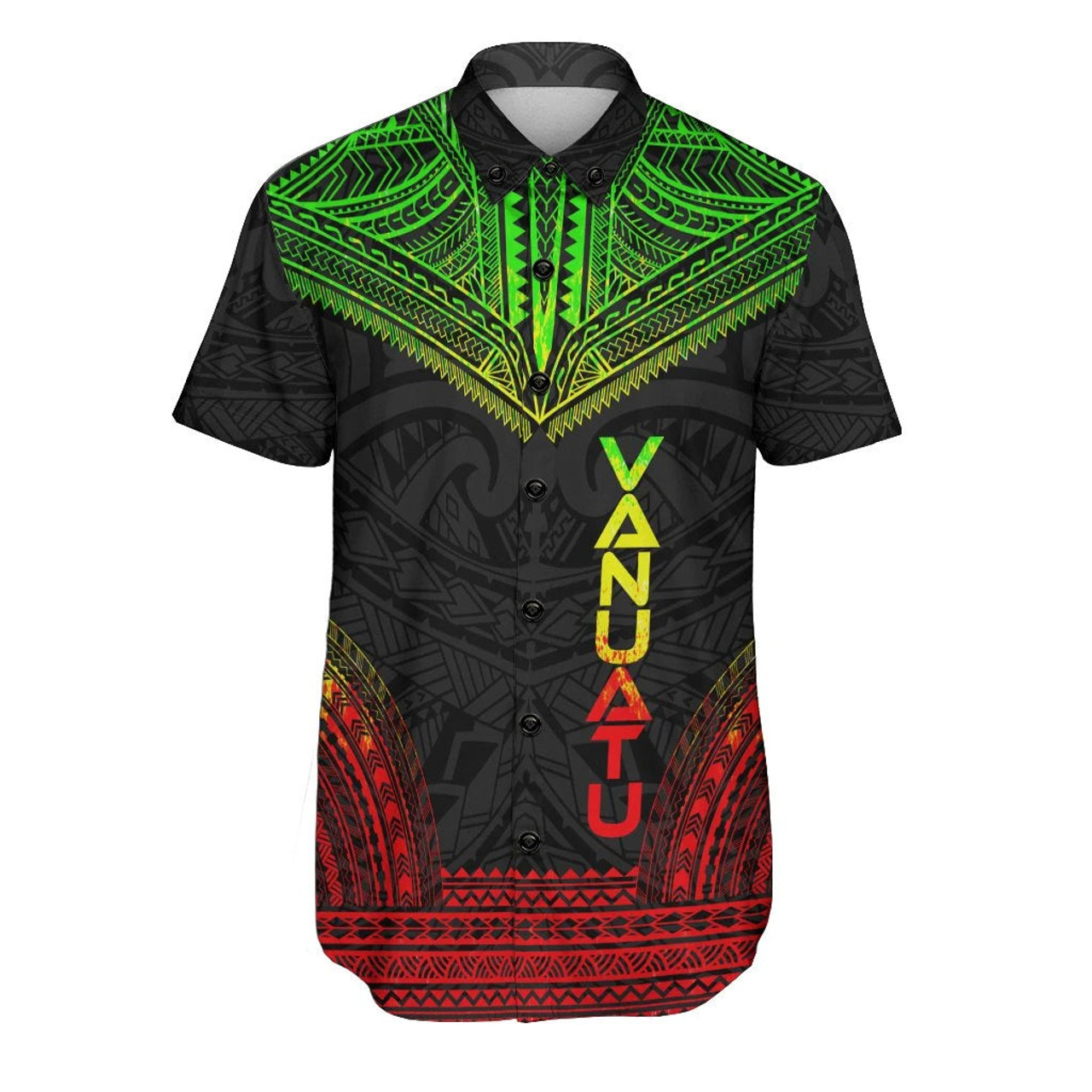 Vanuatu Polynesian Chief Hawaiian Shirts - Reggae Version 1