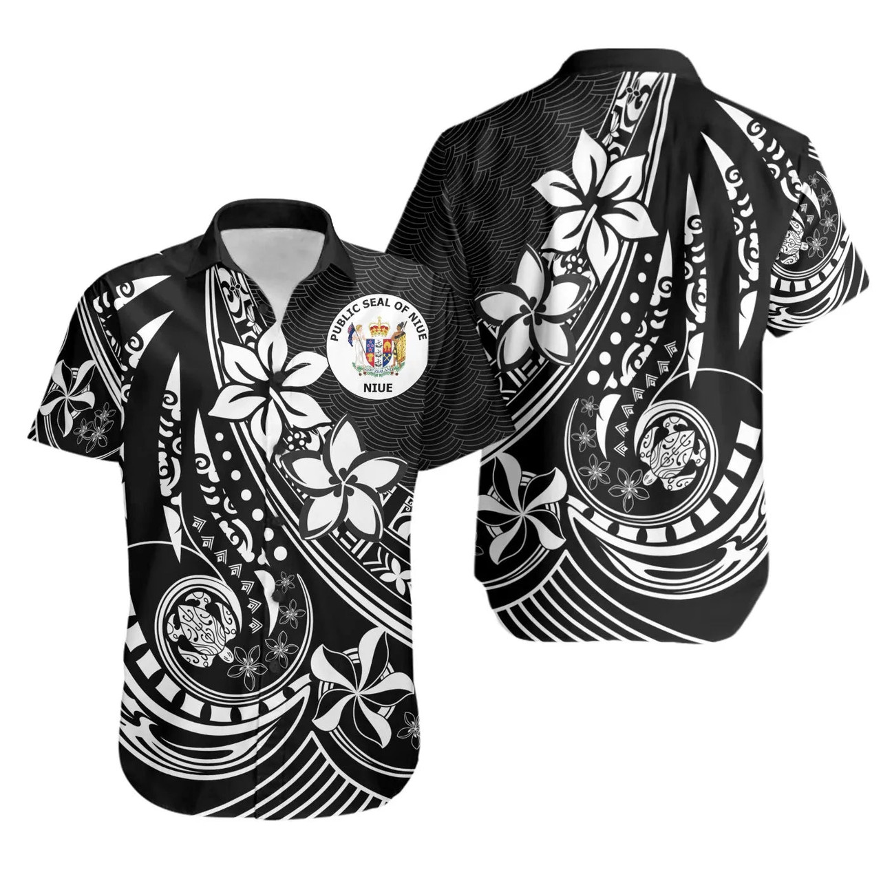 Niue Hawaiian Shirts - The Flow OF Ocean 1